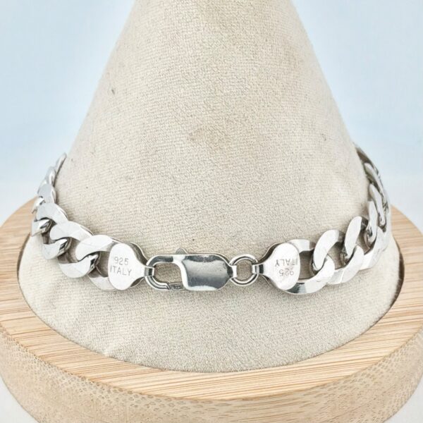 Vintage Sterling Silver 925 Beautiful Thick Chain Bracelet Size 8 - 22.7g - Image 3